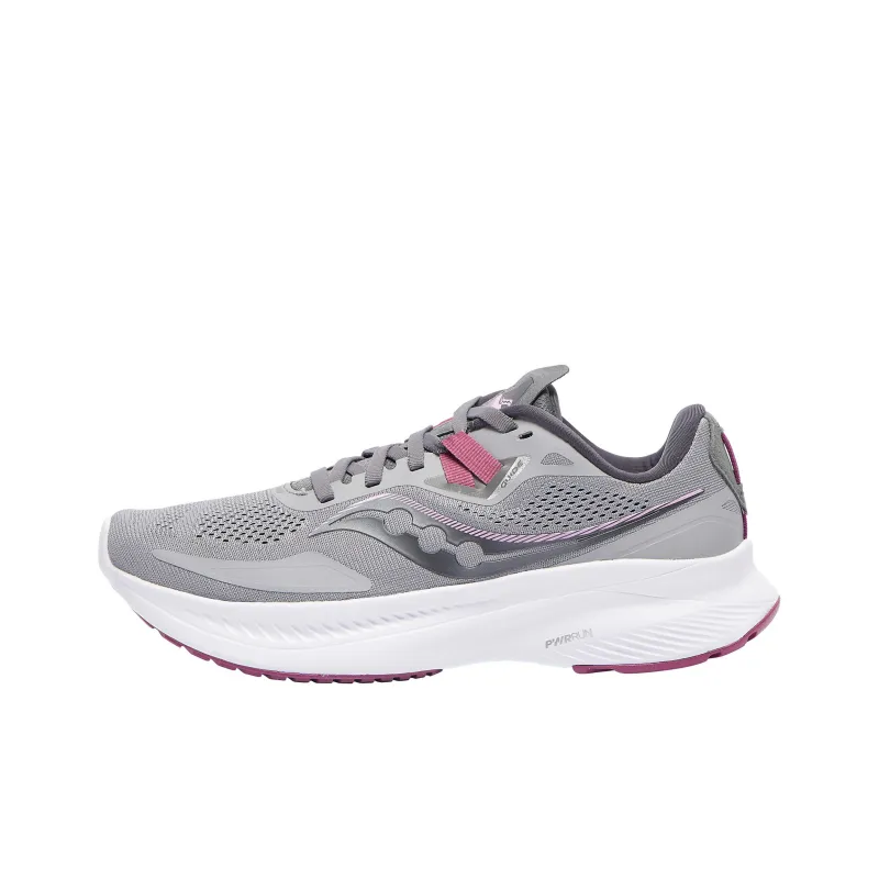 Saucony Guide 15 Anti Slip Wear Resistant Low Top Running Shoes Women's Gray-0