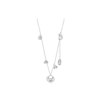 YUOFFICIAL S925 Silver Adjustable Elegance Minimalist Style Fashion Versatile Individual Design Necklaces Women's