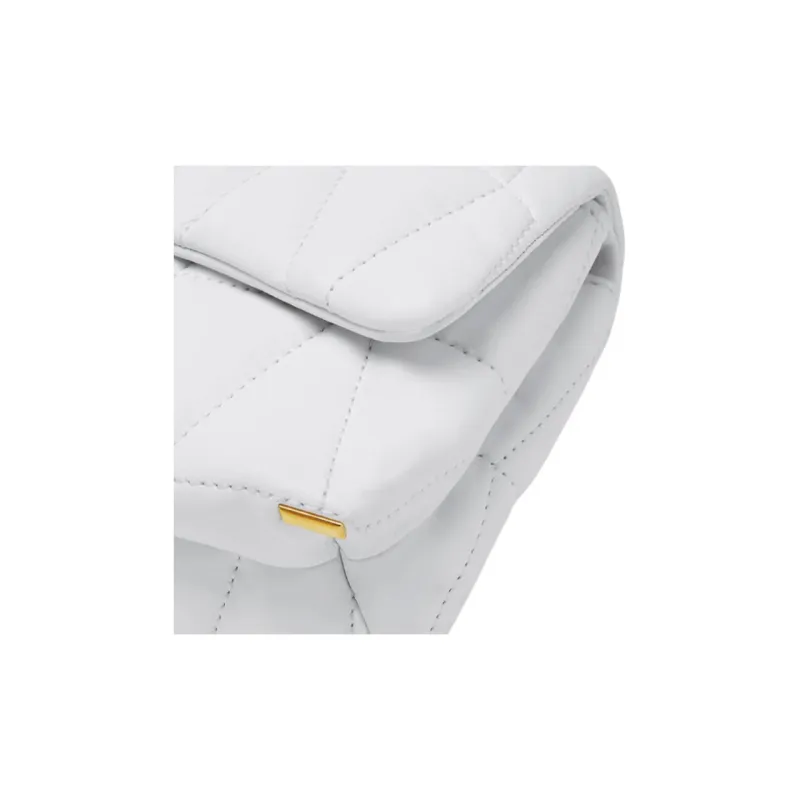 VERSACE Lambskin Shoulder Bag Crossbody Bag Mini Women's White-3