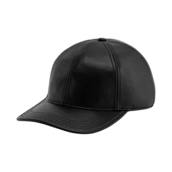 COACH Sheepskin, Cotton Polyester, Cow Leather Baseball Caps Unisex Black