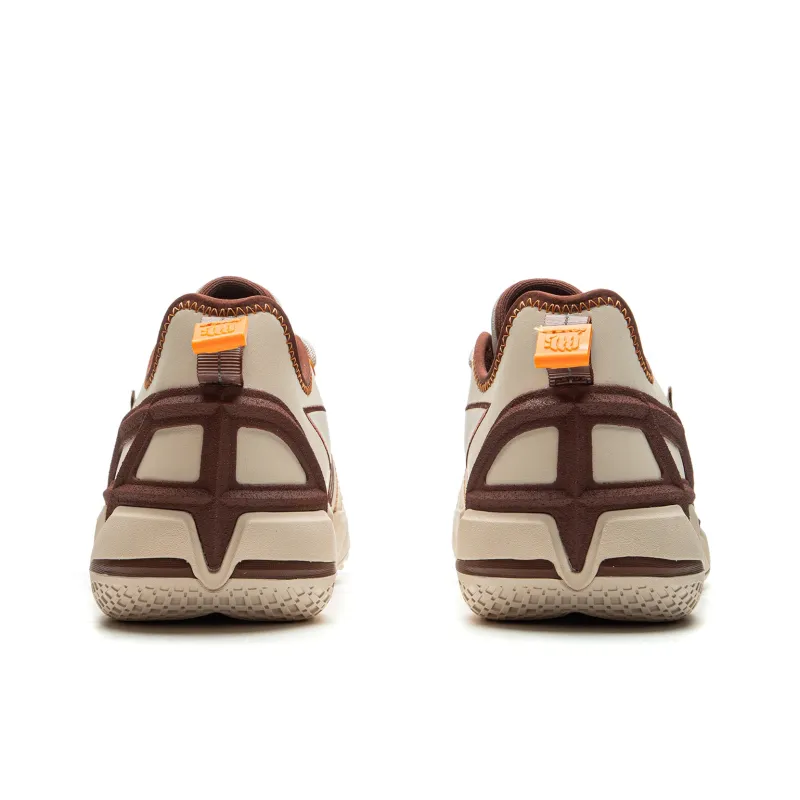 LiNing Anti Wool 4.5 Cushioning Anti Slip And Wear Resistant Low Top Basketball Shoes Men's Beige Coffee-4