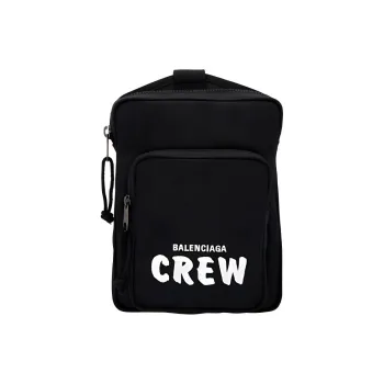 Balenciaga Explorer Nylon Fabric Messenger Bag Shoulder Bag Crossbody Bag Men's Black