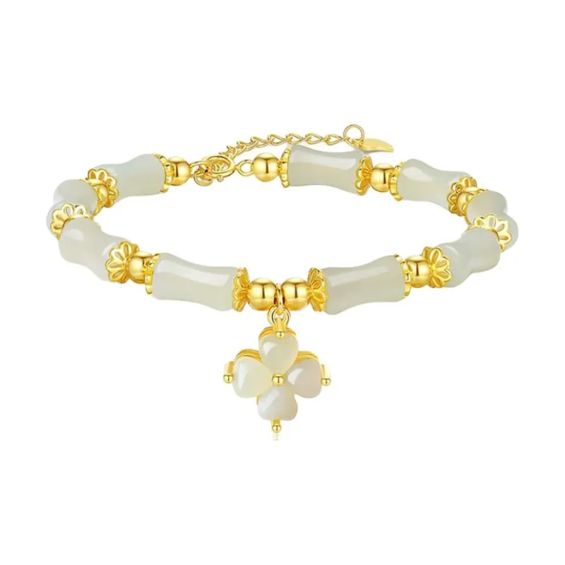 VANA Hetian Jade Bracelets Pale Greenish White Jade Women's-0