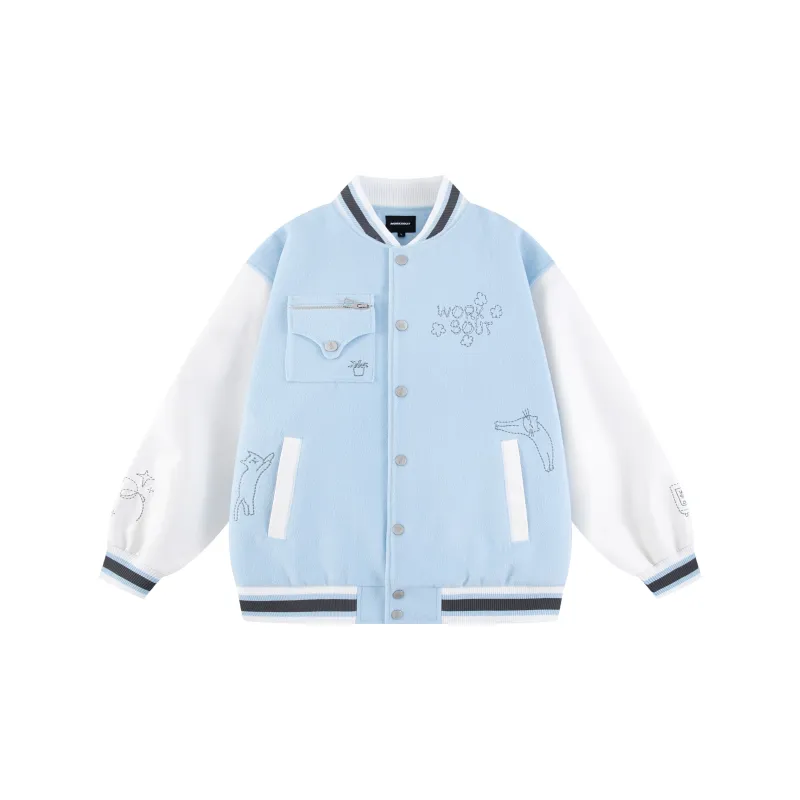 WORKSOUT Baseball Jacket Unisex-1