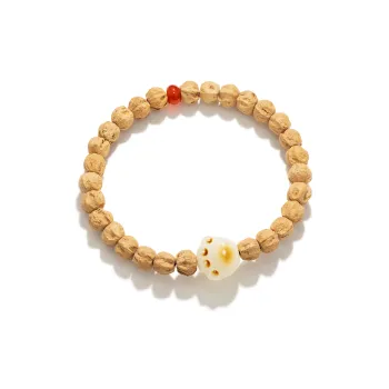 JINGCHENGGOU Cacumen Platycladi Seeds Bodhi Root Bracelets Unisex