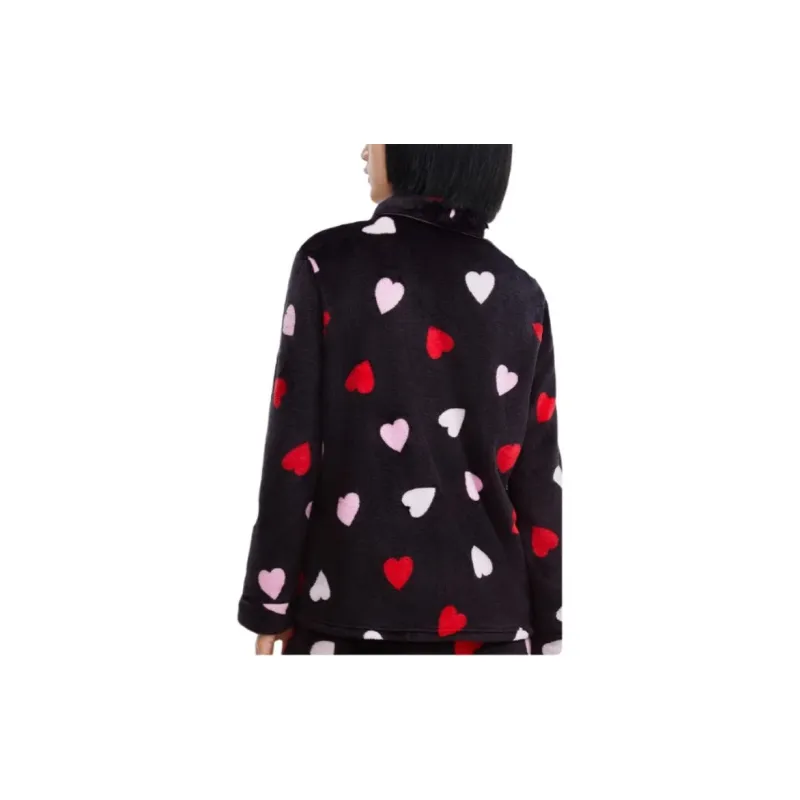 Victoria's Secret Pajama Set Women's Heartbeat Black-4