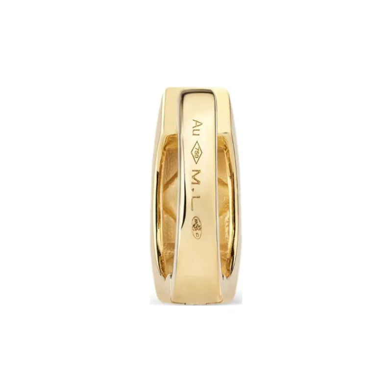 Marie Lichtenberg 18kt Yellow Gold Diamond Hoop Earrings-1
