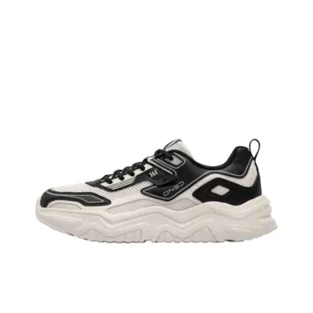 361° Anti Slip Wear Resistant Low Top Casual Shoes Men's Black White