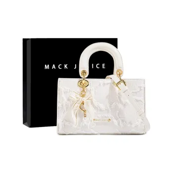 MACKJANICE Polyurethane Synthetic Leather Handbag Regular Women's Fringe White