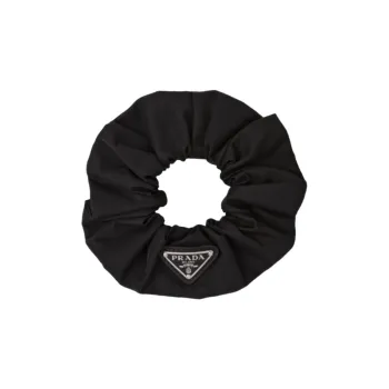 PRADA Recycled Nylon Hair Ties Women's Black