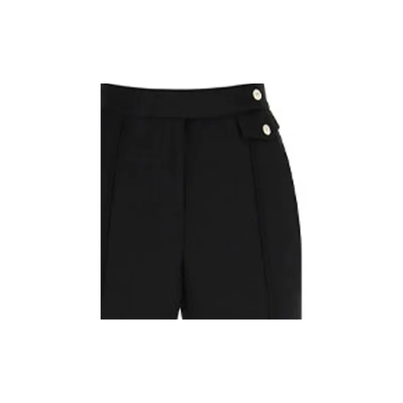 TORY BURCH Twill Crepe Trousers-1