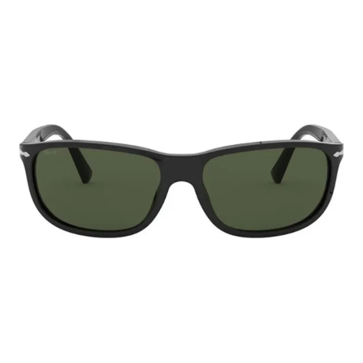 PERSOL Rectangular Sunglasses Men's Black-1