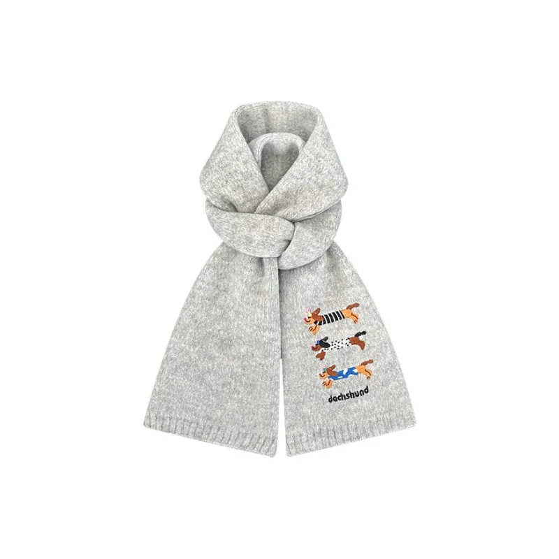 STUFFER Contains Wool Knit Scarves Unisex-3
