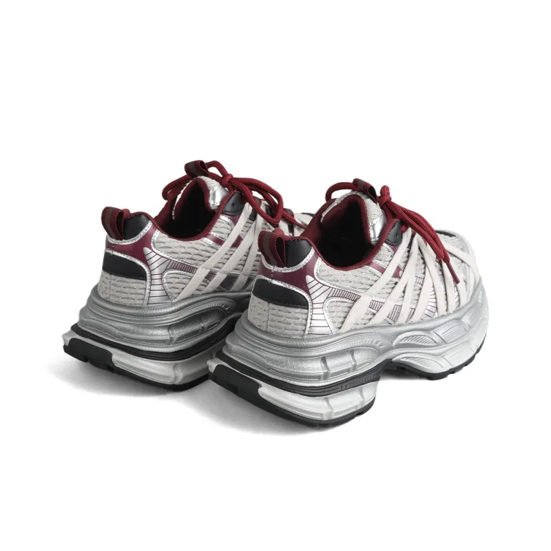 Shougu Low Top Chunky Sneakers Women's Ancora Red-4