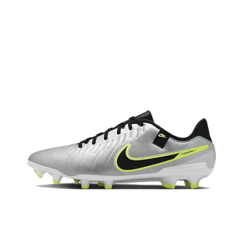 Nike Tiempo Legend 10 Academy Mg Metallic Silver Volt Black-0