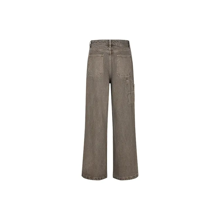 URBAN REVIVO Jeans Women's Gray Green-1