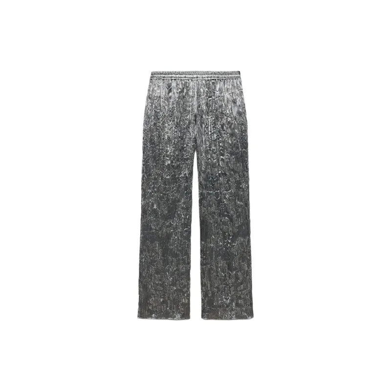 ZARA ZW Series Casual Pants Women's Silver-1