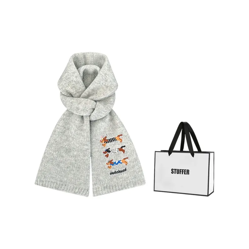 STUFFER Contains Wool Knit Scarves Unisex-2