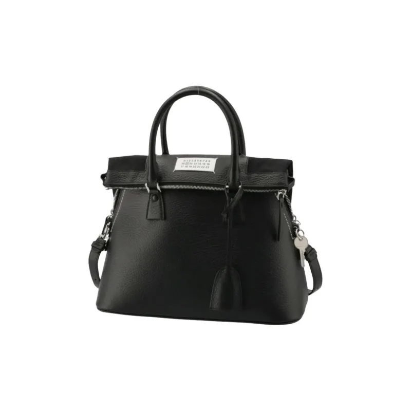 Maison Margiela 5AC Calfskin Shoulder Bag, Crossbody Bag, Handbag Medium Size Women's Black-1