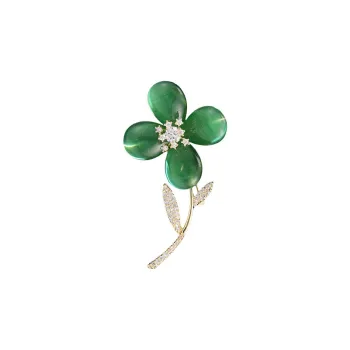 Lockstarfy Glass Cat Eye Brooches Women's