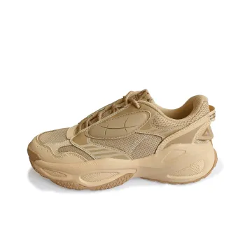 PEAK State Pole Caramel Puffy Shoes Warm Height Increasing Support Low Top Casual Shoes Men's Wheat