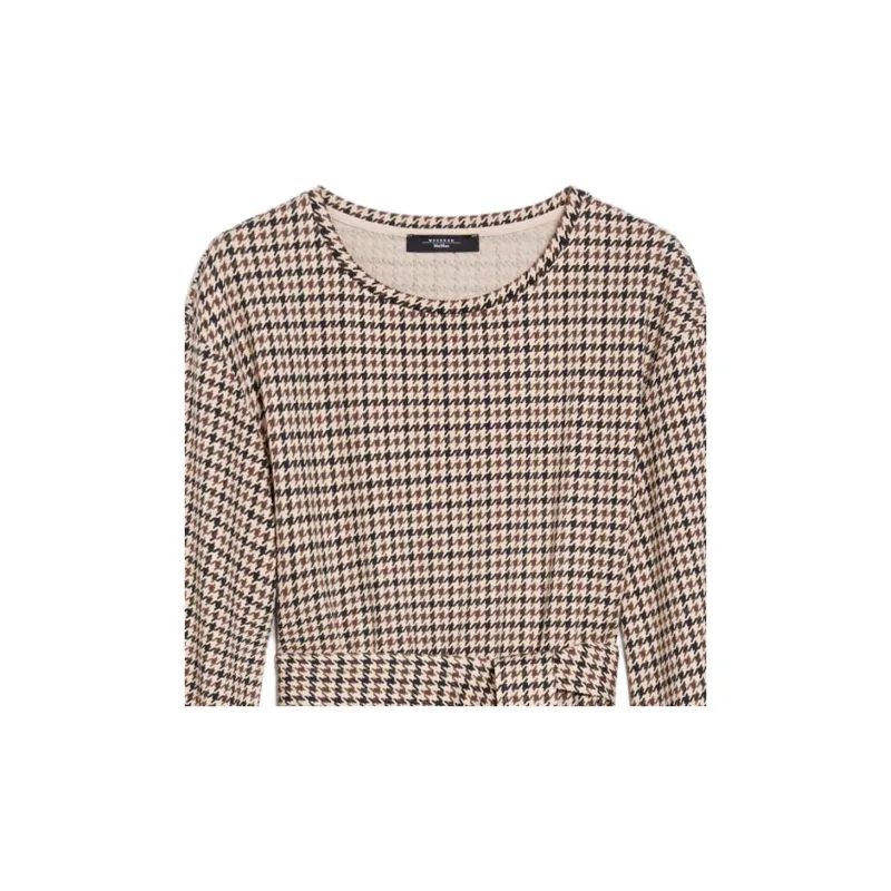 WEEKEND MaxMara Vetta Collection Long Sleeved Dresses Women's Camel-5