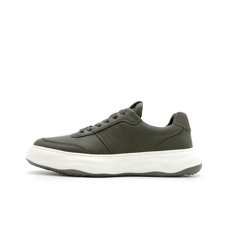 Satchi Low Top Skateboard Shoes Men's Army Green-0