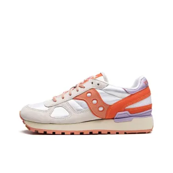 Saucony Shadow Original Anti-Slip Wear-Resistant Low-Top Running Shoes Women's White Orange