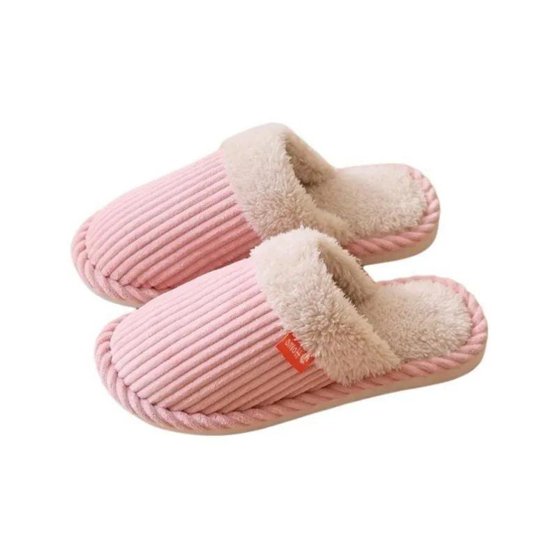 G.DUCKKIDS Corduroy Cotton Slippers For Home Indoor Men And Women's Warm For Fall And Winter Cotton Slipper-8