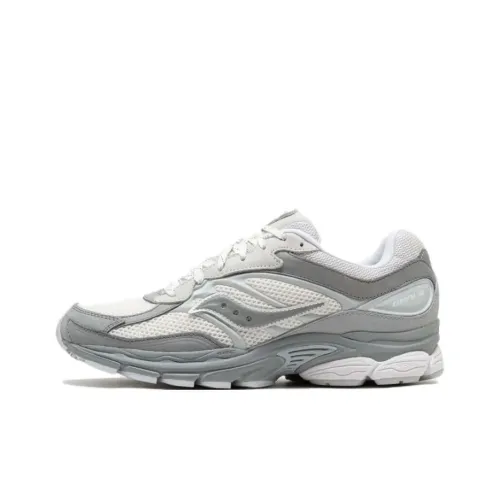 Saucony Pro Grid Omni 9 Anti Slip Wear Resistant Low Top Running Shoes Unisex Gray