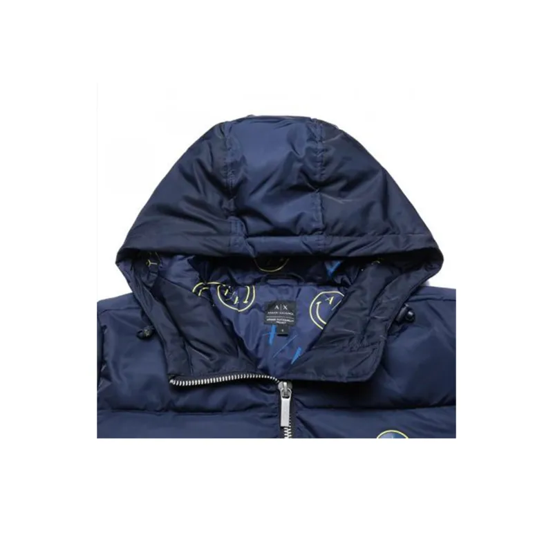 ARMANI EXCHANGE Puffer Jackets Women's Marine Blue-2