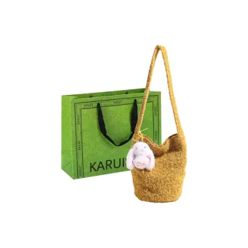 KARUISHA Woolen Crossbody Bag, Shoulder Bag Regular Women's Multicolor