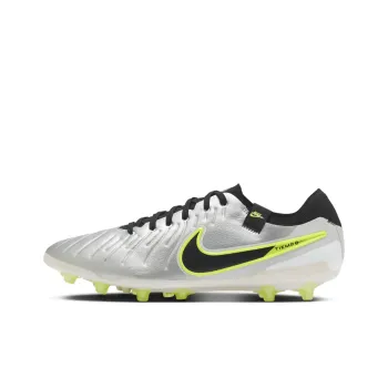Nike Tiempo Legend 10 Pro Ag Metallic Silver Volt Black