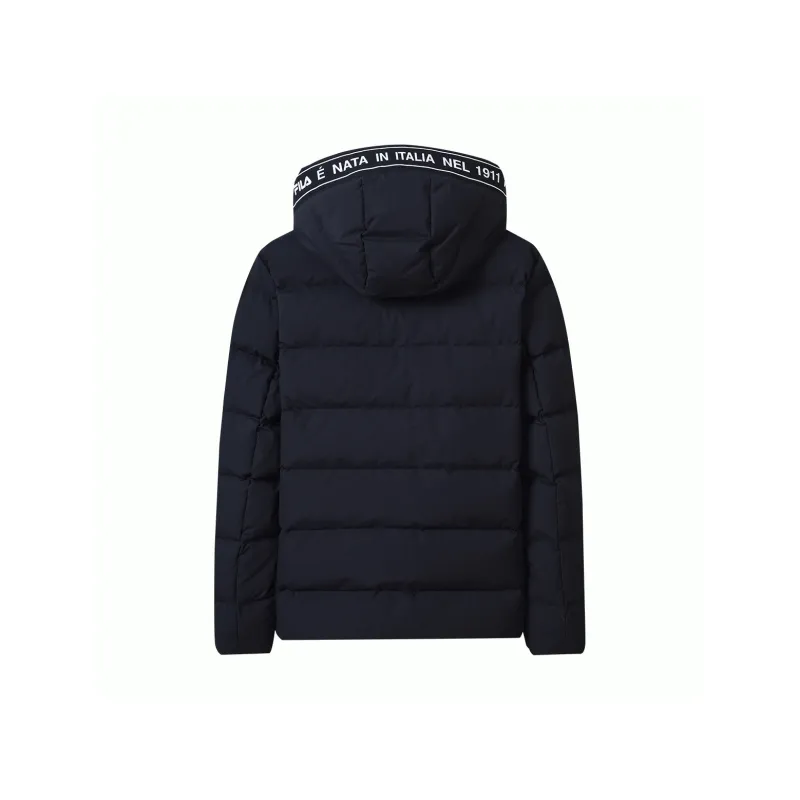 FILA Down Jacket Men's Navy Blue Comes With Necklace-2