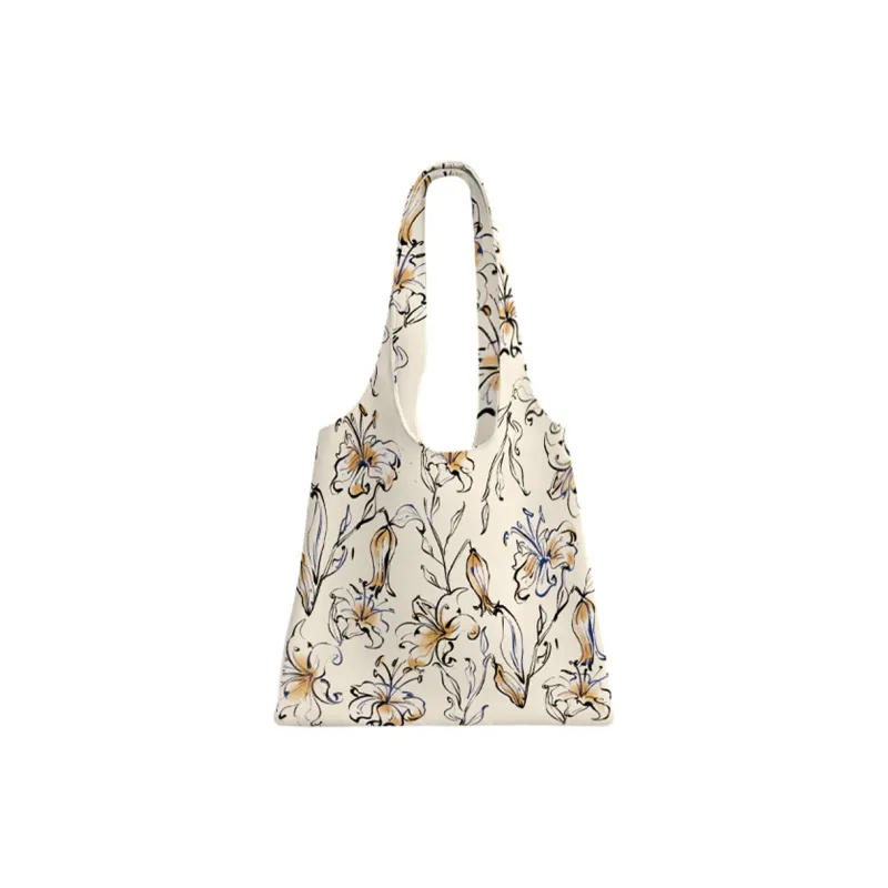 AOSONG Suede Tech Fabric Shoulder Bag Regular Women's Night-Blooming Flower-0