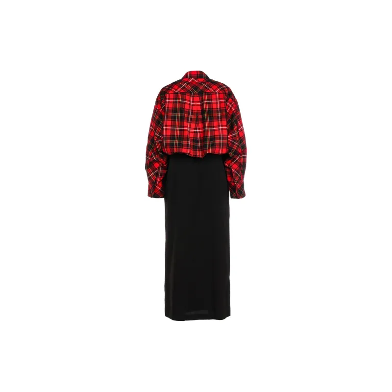 Yohji Yamamoto FW24 Long Sleeved Dress Women's Red-2