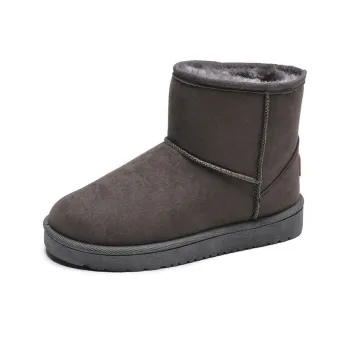 BINGO DUCK Snow Boots Women's Gray, Black
