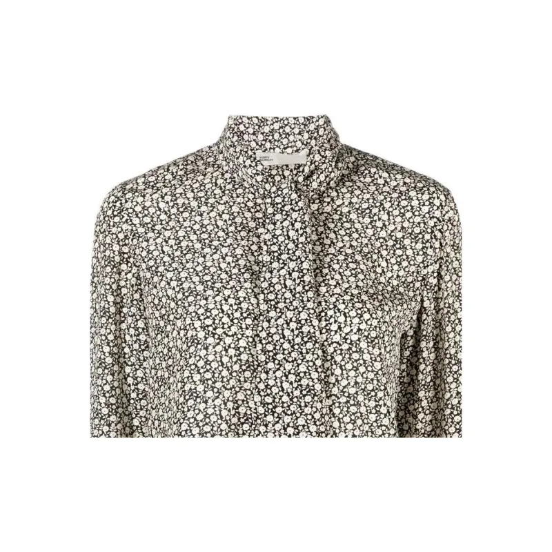 TORY BURCH Ditsy Floral Printed Bow Blouse-1