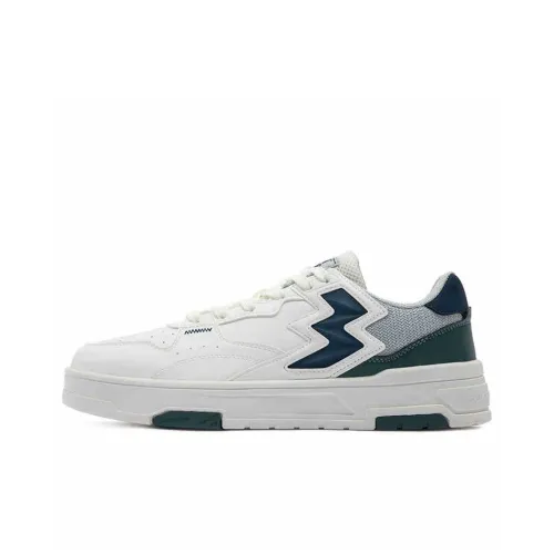 361° Non-slip Lightweight Low-Top Skateboard Shoes Men's White Blue