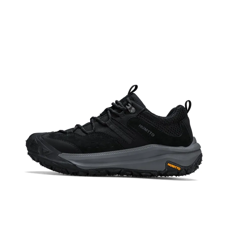 HUMTTO Shock Absorbers With Slip Resistant And Abrasion Resistant Properties Low Top Hiking Shoes Men's Black-0