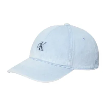 CALVIN KLEIN Cotton Baseball Caps Men's Light Blue