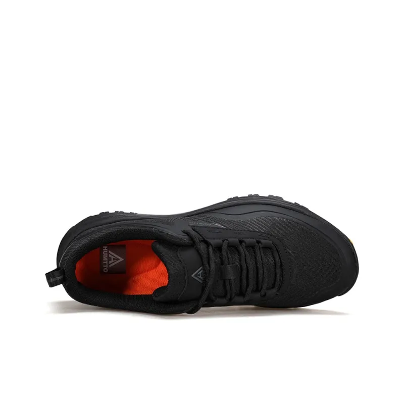 HUMTTO Cushioning Anti Slip And Wear Resistant Low Top Trekking Shoes Men's Black-2