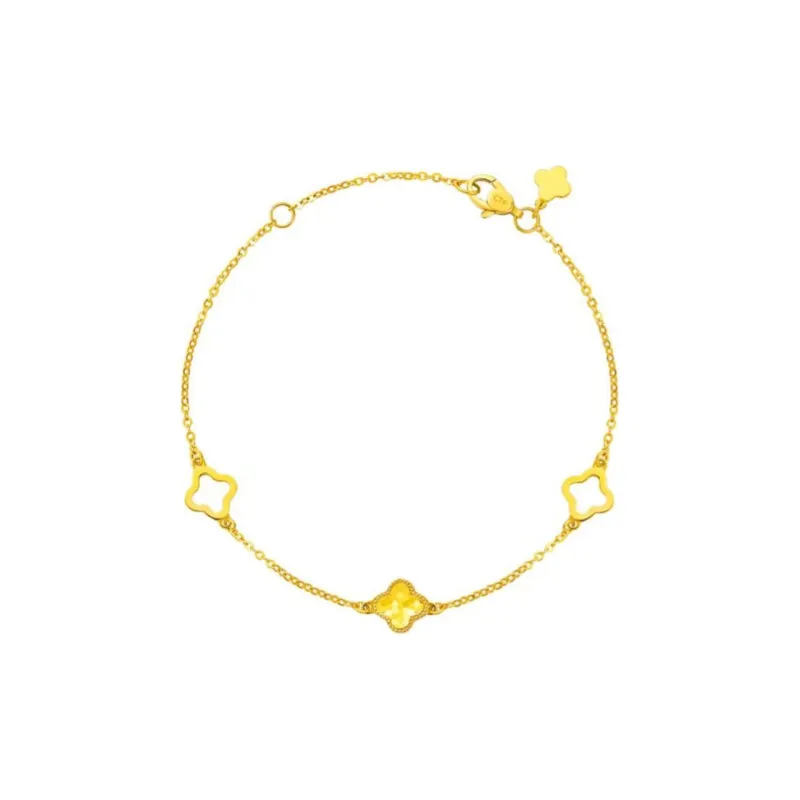 Old Qingyun Silver Building Gold Bracelet Women's-0