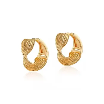 WAW Gold Plated Copper Earrings Women's