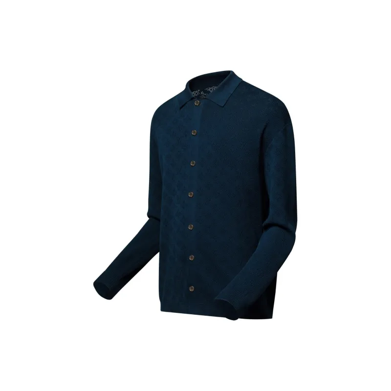 LOUIS VUITTON Monogram Pointelle Cotton Overshirt-2