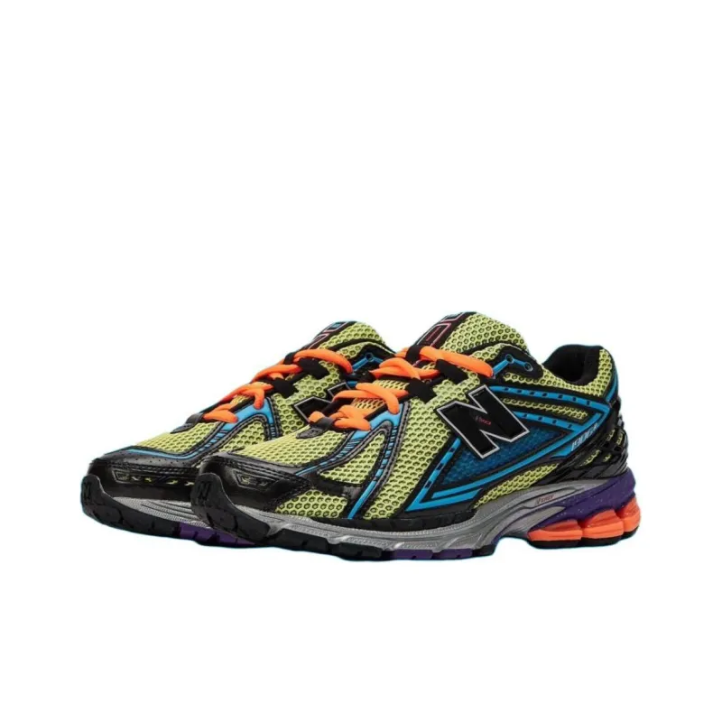 New Balance NB 1906R Anti Slip Wear Resistant Low Top Kids' Running Shoes Yellow Blue Teenagers-2