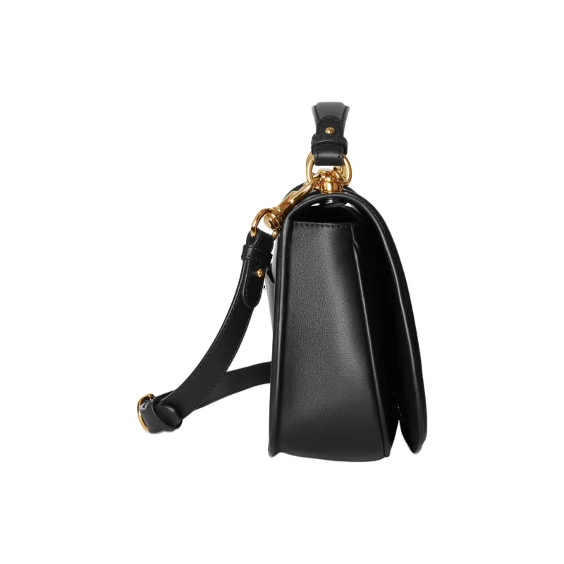 GUCCI Blondie Leather Shoulder Bag, Crossbody Bag, Handbag Medium Size Women's Black-2