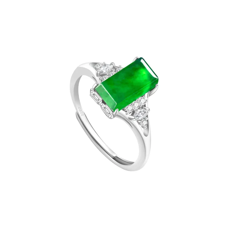 Jade Is Boundless Ice Glutinous Jadeite Rings Women's-5