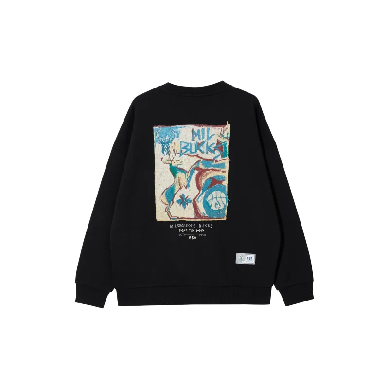 JACK JONES· x NBA Bucks Team Spring, Autumn And Winter Sweatshirt Men's-7