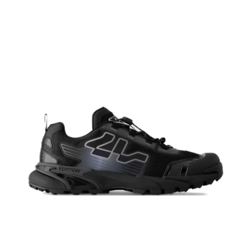 LOUIS VUITTON Runner Tatic 2025 Spring Men's Collection Low-Top Casual Shoes Men's Black-1